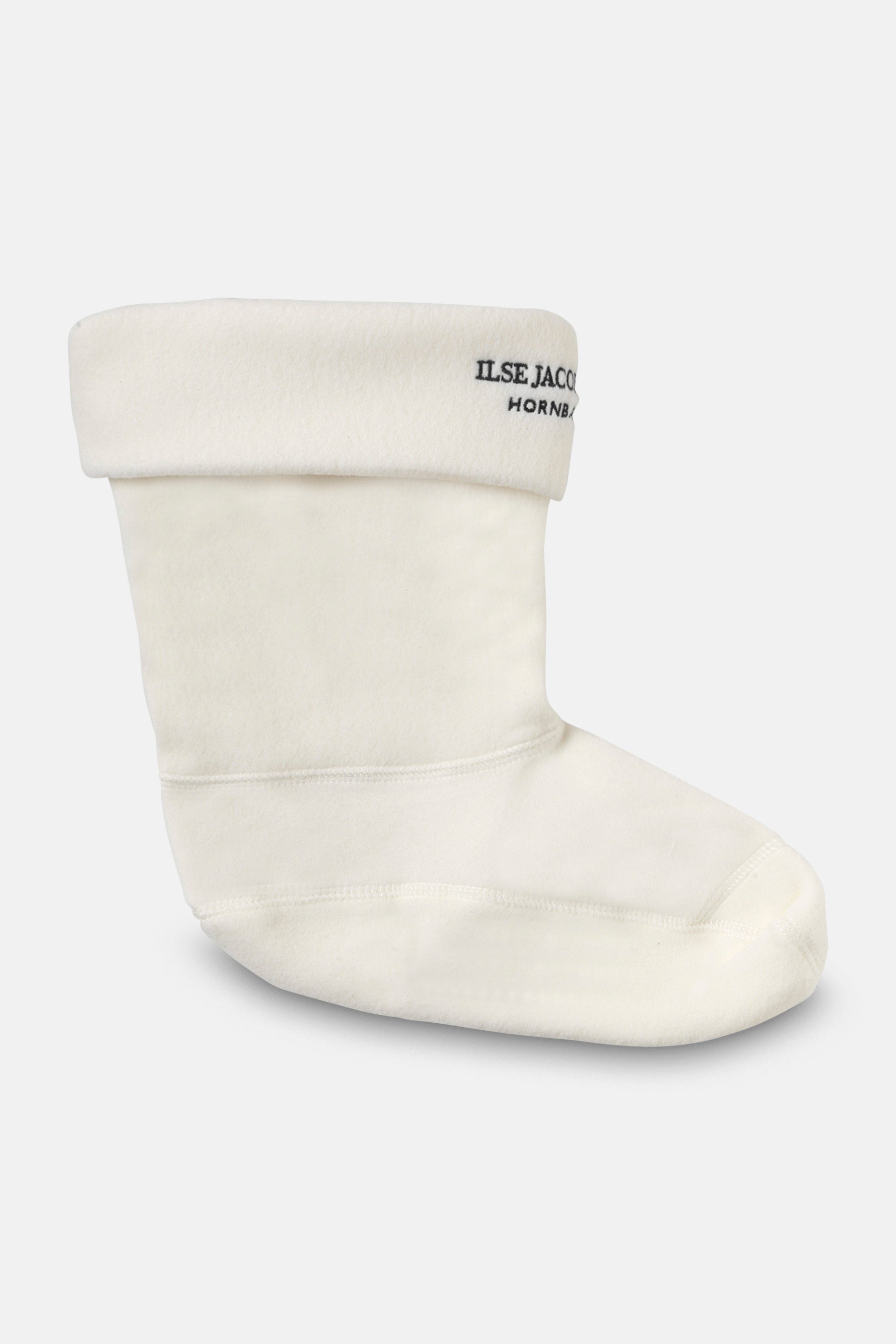 Ilse Jacobsen Hornbæk Footwear Gefütterte Socken Für RUB15 Halbhohe Gummistiefel Scarf 120001 Creme Black